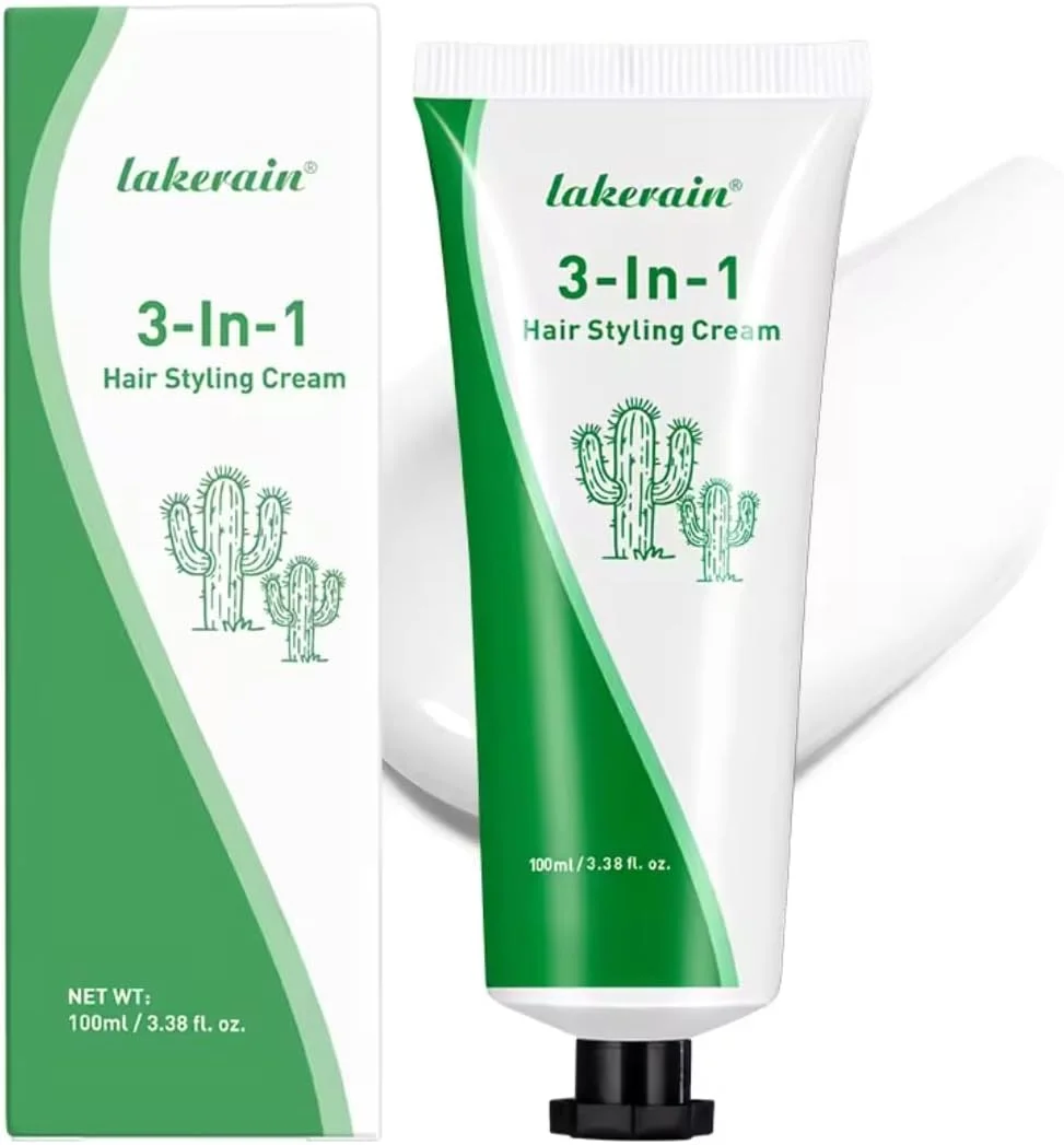 کرم حالت دهنده مو 3 در 1 NIKITA.VIVI حجم 100 میلی لیتر، حالت دهنده، نرم کننده و درخشان کننده مو، کرم حالت دهنده مو، نرم کننده و مرطوب کننده مو، ژل حالت دهنده مو چند منظوره با عصاره گیاهی