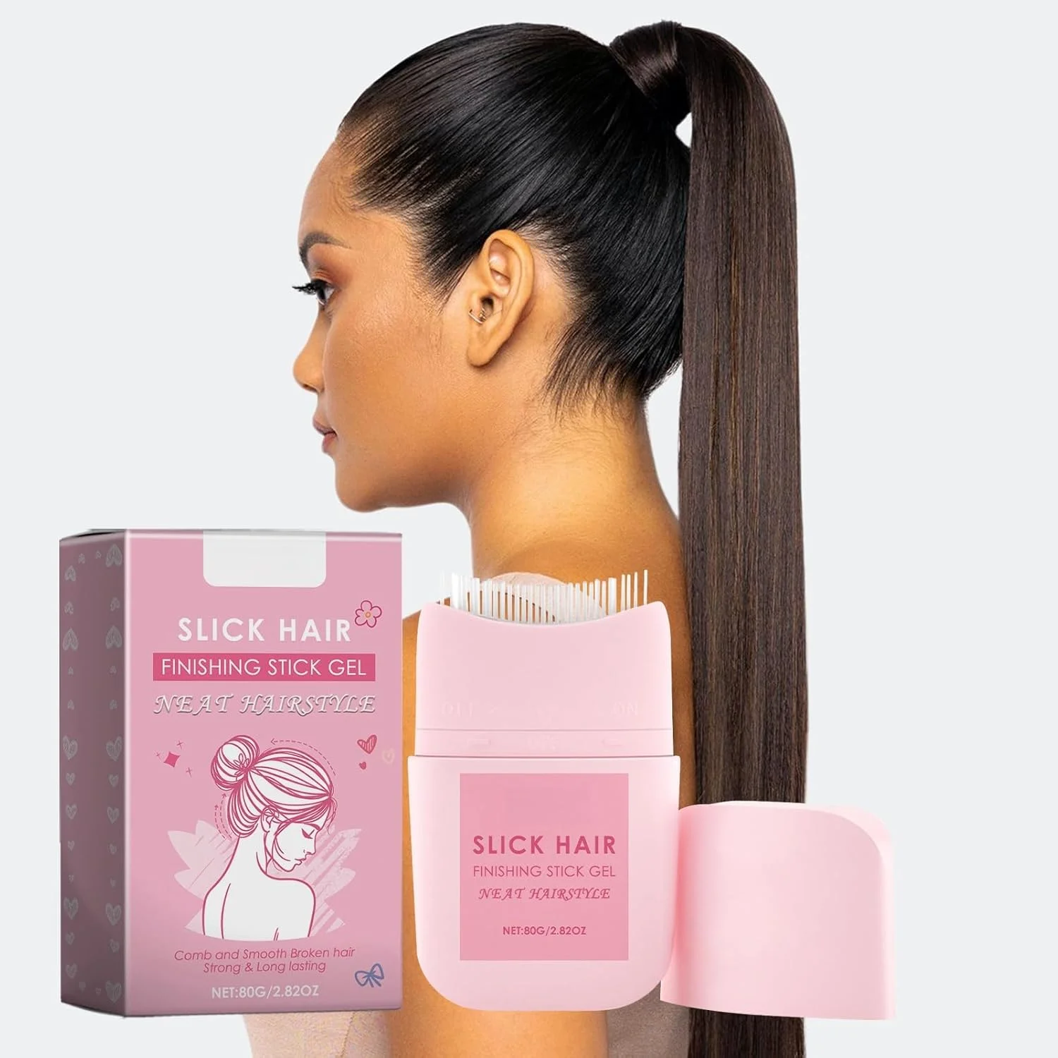 ژل حالت دهنده مو نوولان، چسب مو 80 گرمی برای کنترل وز مو، حالت دهی، مرتب کردن موهای زائد و فرم دادن به چتری ها، فرمول مغذی برای ایجاد مدل موهای لایه ای آسان، ایده آل برای مدل موهای سریع و آسان