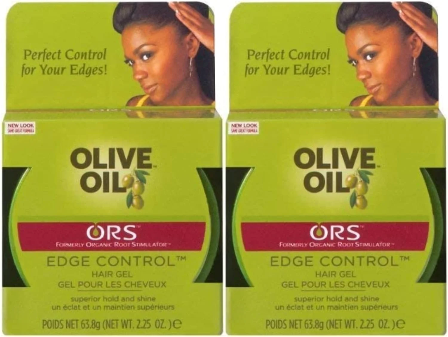 کنترل کننده لبه مو روغن زیتون ارگانیک ریشه محرک ORS، 64 گرم (بسته 2 عددی)