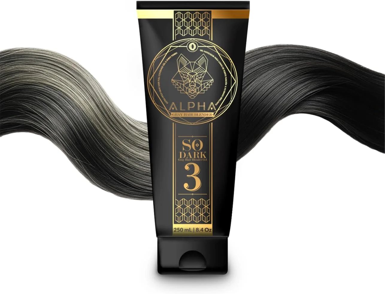 ژل حالت دهنده موی تیره کننده موهای سفید آلفا 3 اُرو | ژل تیره کننده موهای سفید آلفا 3 اُرو 250 میلی لیتر