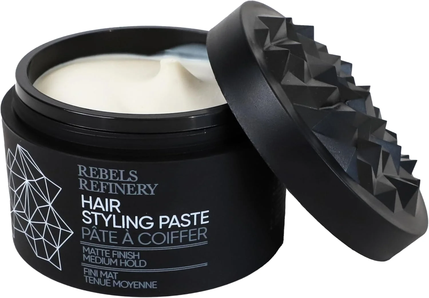خمیر حالت دهنده مو مردانه REBELS REFINERY – حالت دهی متوسط و انعطاف پذیر با ظاهری مات – 100 گرم