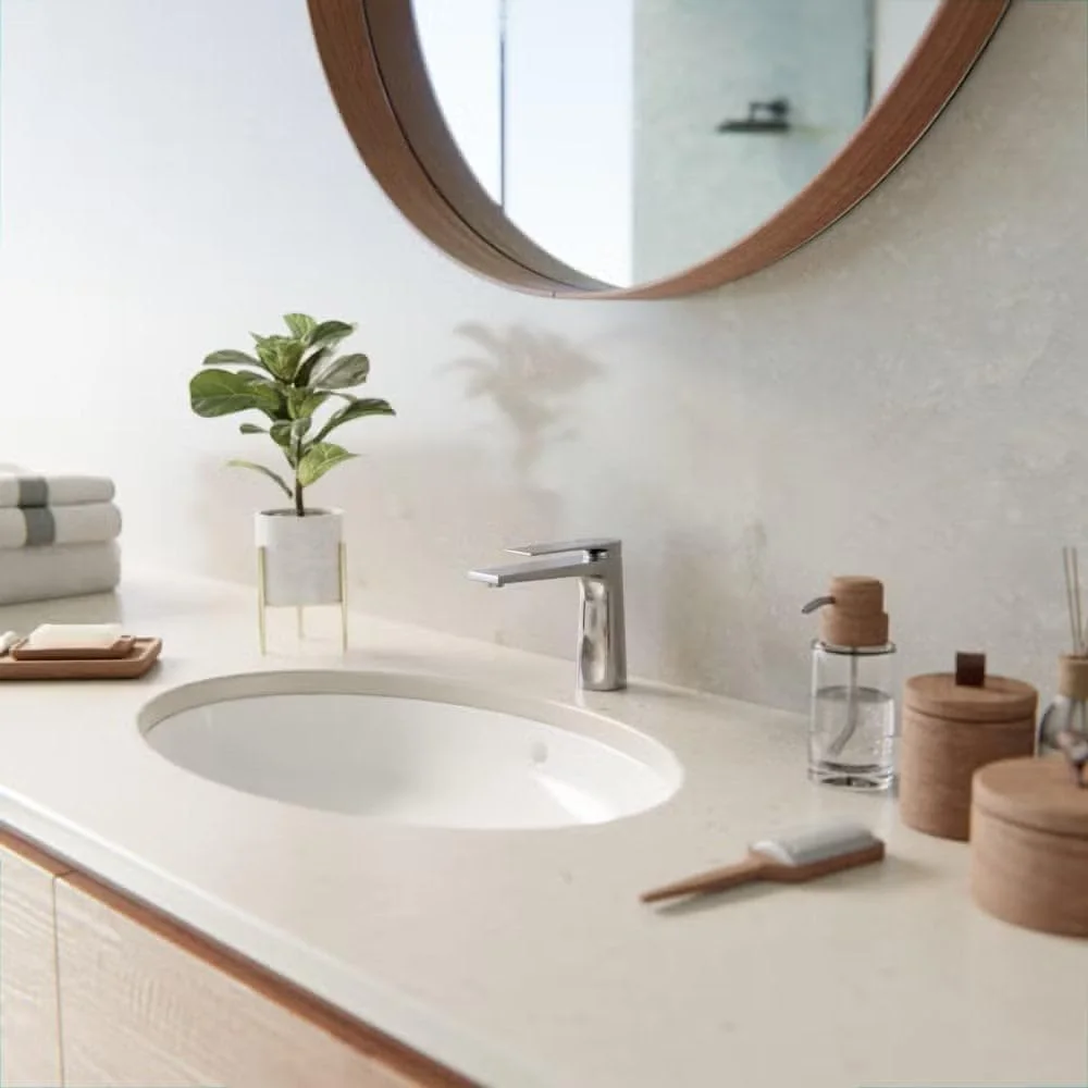 روشویی زیرکابینتی دوراویت، 55.5 (عرض) x 40 (عمق) سانتی متر - سفید براق