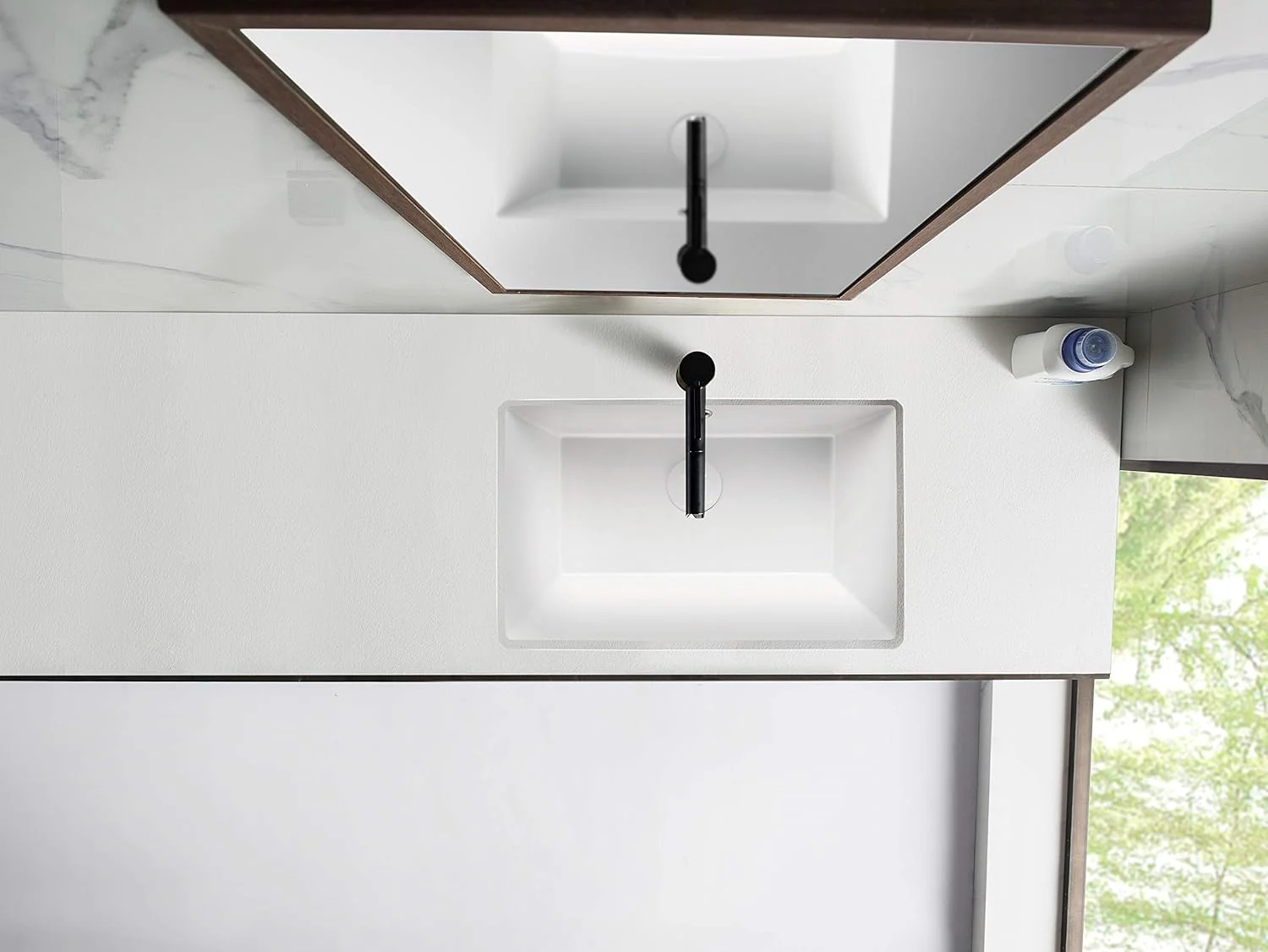 سینک روشویی زیرکابینتی کینگستون برنج مدل LB21137 Fauceture Castillo با سرریز، سفید