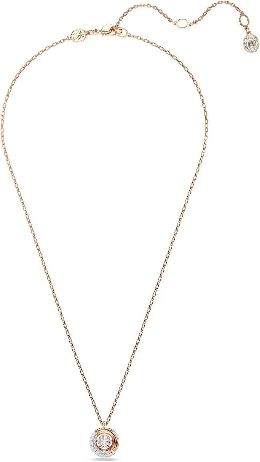 آویز سواروسکی Dextera، برش گرد، سفید، با روکش طلایی رزگلد آویز سواروسکی Dextera، برش گرد، سفید، با روکش طلایی رزگلد