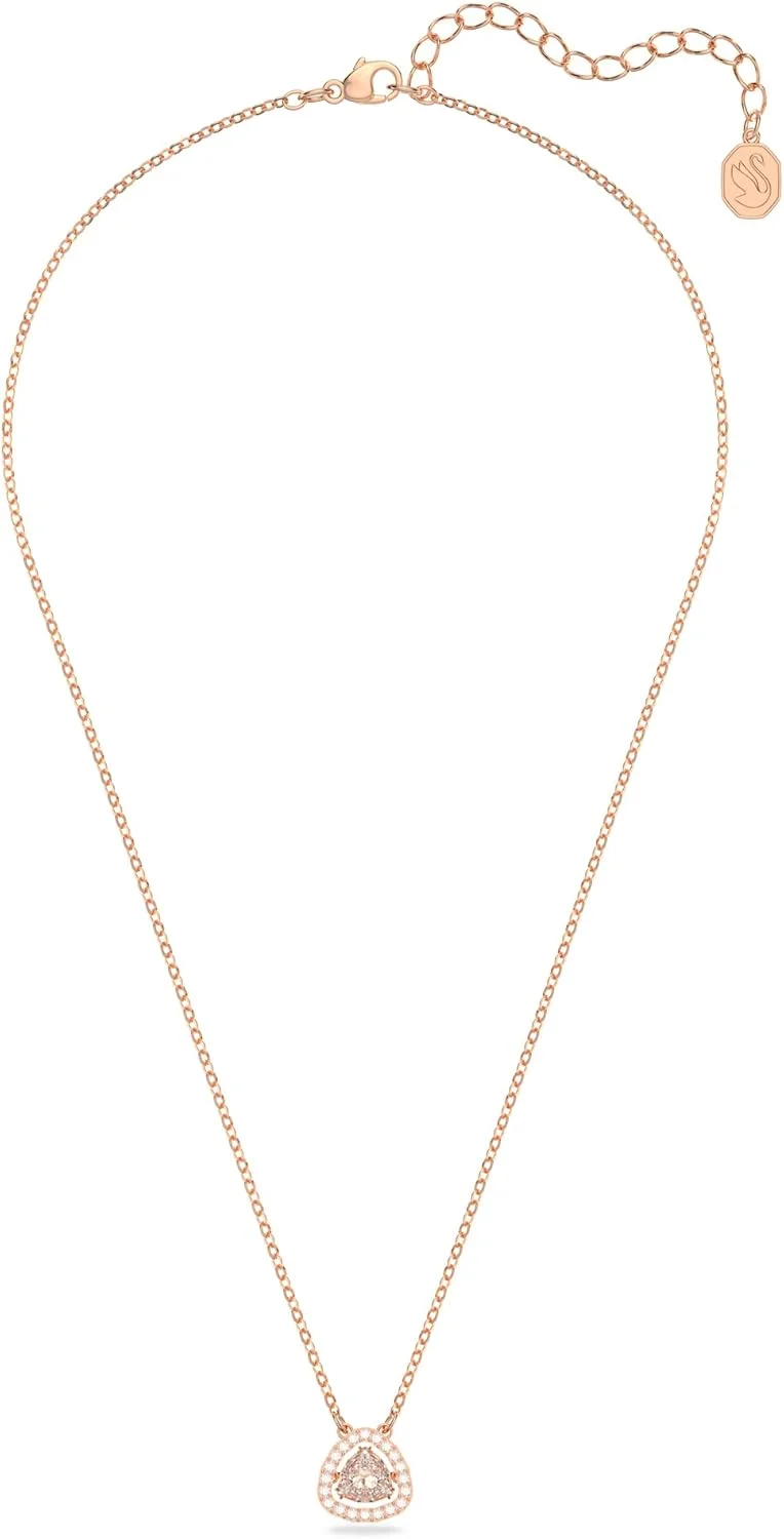 گردنبند جواهری مجموعه میلنیا سواروسکی، کریستال های سفید، کریستال های آبی