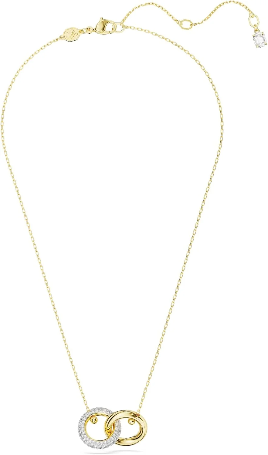 آویز سواروسکی Dextera، برش های متنوع، سفید، روکش آلیاژ طلا