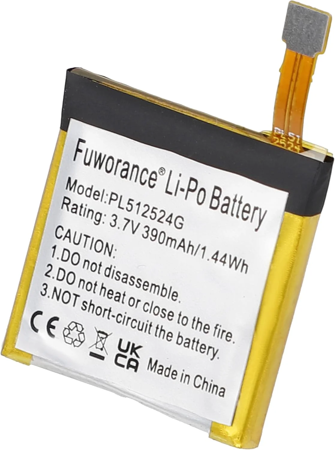 باتری جایگزین 390mAh 3.7V PL512524G سازگار با ساعت های Amazfit T-rex Verge Lite, A1807, A1801, A1808, A1811, A1818, A1918, GTR47, V010، باتری لیتیوم پلیمری، کیت تعمیر