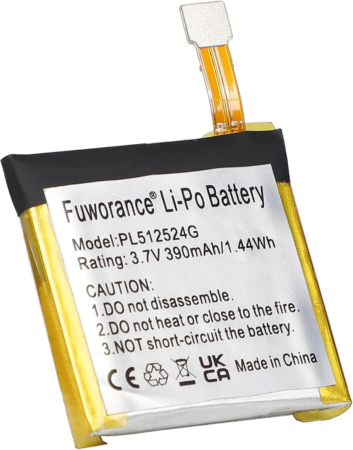 باتری جایگزین 390mAh 3.7V PL512524G سازگار با ساعت های Amazfit T-rex Verge Lite, A1807, A1801, A1808, A1811, A1818, A1918, GTR47, V010، باتری لیتیوم پلیمری، کیت تعمیر