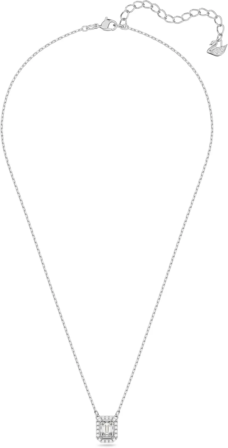 گردنبندهای کالکشن میلنیا سواروسکی، سایز واحد، روکش رودیوم، بدون سنگ قیمتی گردنبندهای کالکشن میلنیا سواروسکی، سایز واحد، روکش رودیوم، بدون سنگ قیمتی