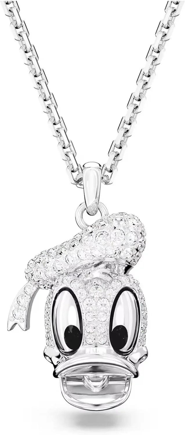 آویز دیزنی دانلد داک سواروسکی، سفید، روکش رودیوم