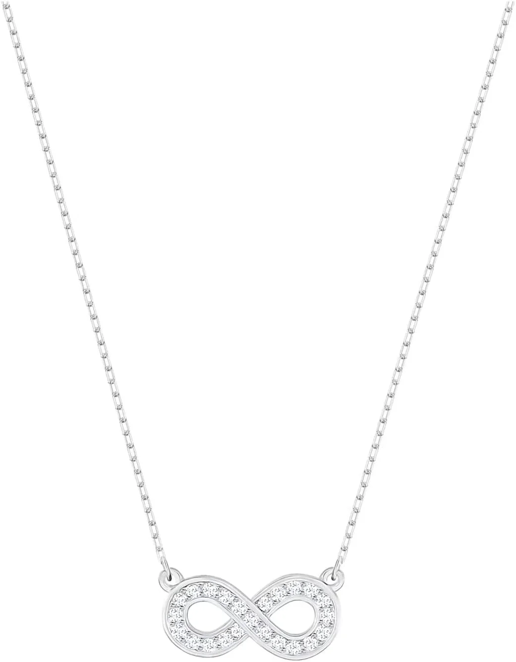 گردنبند سواروسکی Latisha طرح بی نهایت، سفید، روکش رودیوم