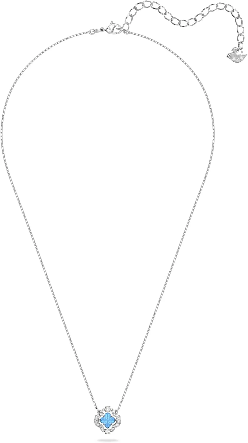 دستبند سواروسکی Sparkling Dance، آبی، روکش رودیوم