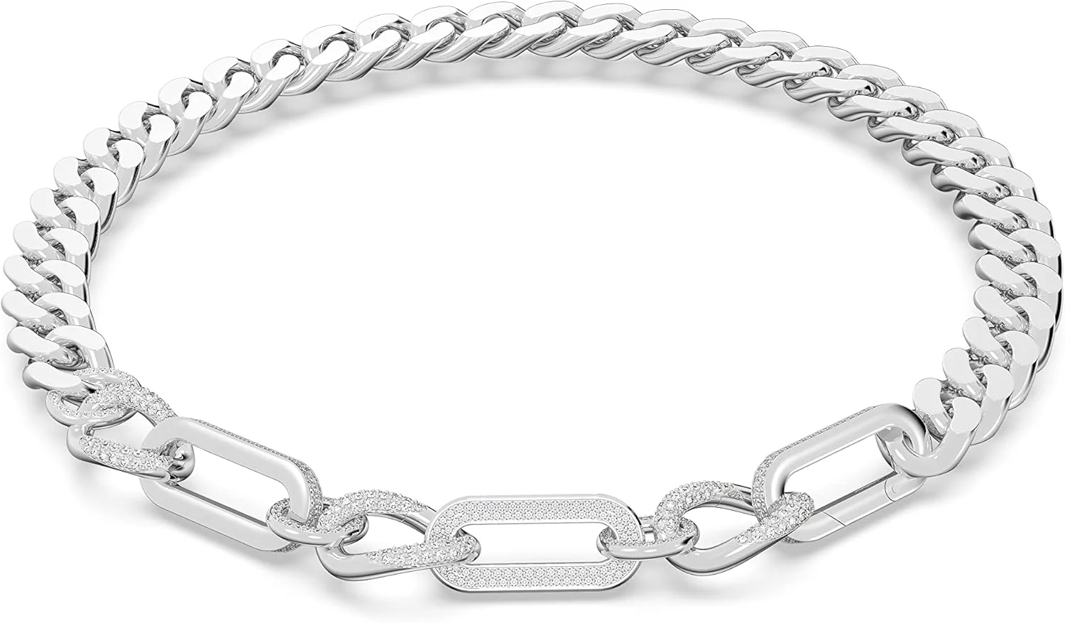 ست گردنبند و گوشواره کریستال Dextera، روکش رودیوم و روکش طلایی