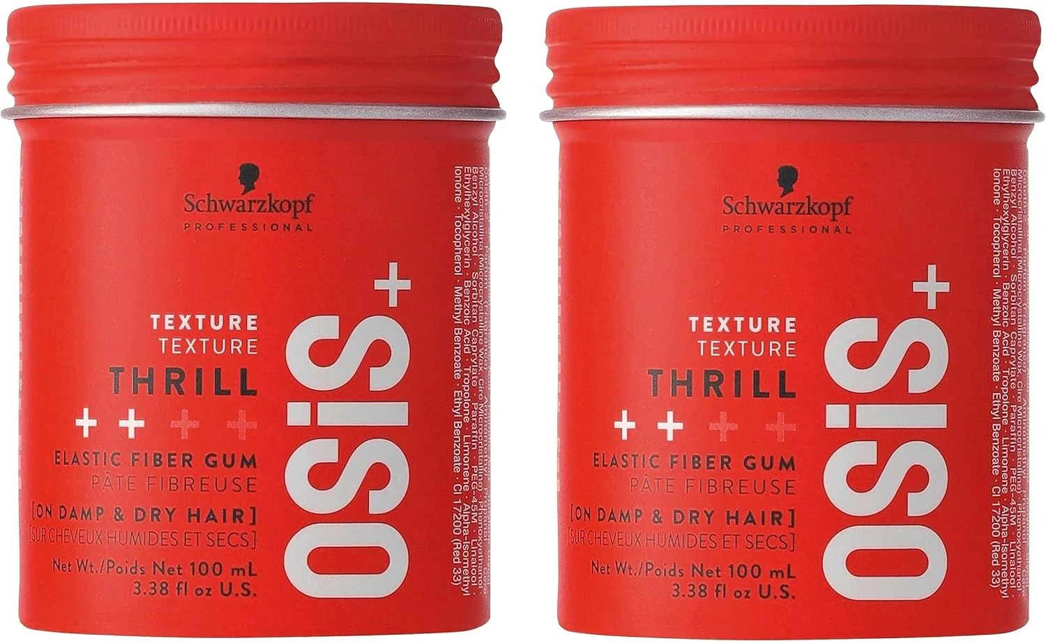 آدامس فیبری شوارتسکف پروفشنال Osis + Thrill حجم ۱۰۰ میلی لیتر (بسته ۲ عددی)