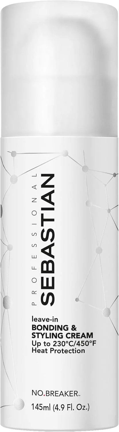 کرم موی بدون نیاز به آبکشی Sebastian Professional No.Breaker Bonding & Styling | کرم حالت دهنده و تقویت کننده مو با محافظت در برابر حرارت، ضد وز تا 72 ساعت، با قابلیت انعطاف پذیری، 140 میل