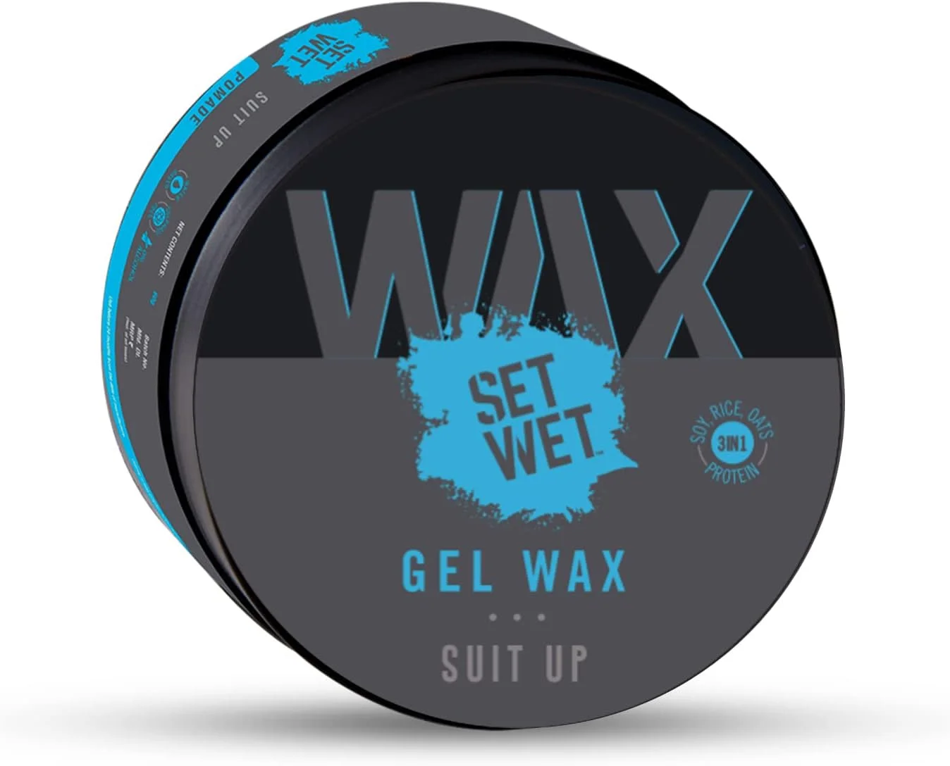 واکس موی مردانه ست وت - واکس ژلی 60 گرم | حالت دهنده قوی، ظاهری براق و خیس، پایه آب، شستشوی آسان | بدون پارابن، بدون سولفات، بدون الکل