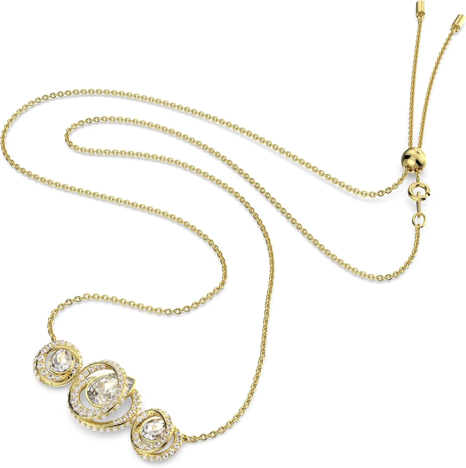 گردنبند سواروسکی مدل Generation، سفید، با روکش طلایی