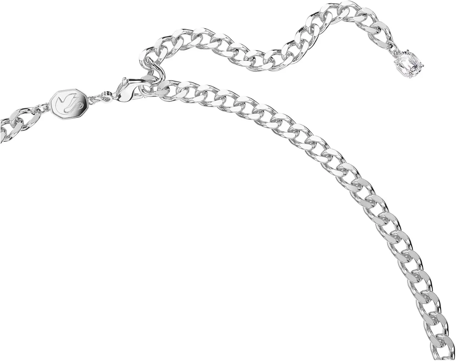 گردنبند سواروسکی Dextera، برش های ترکیبی، سفید، روکش رودیوم گردنبند سواروسکی Dextera، برش های ترکیبی، سفید، روکش رودیوم