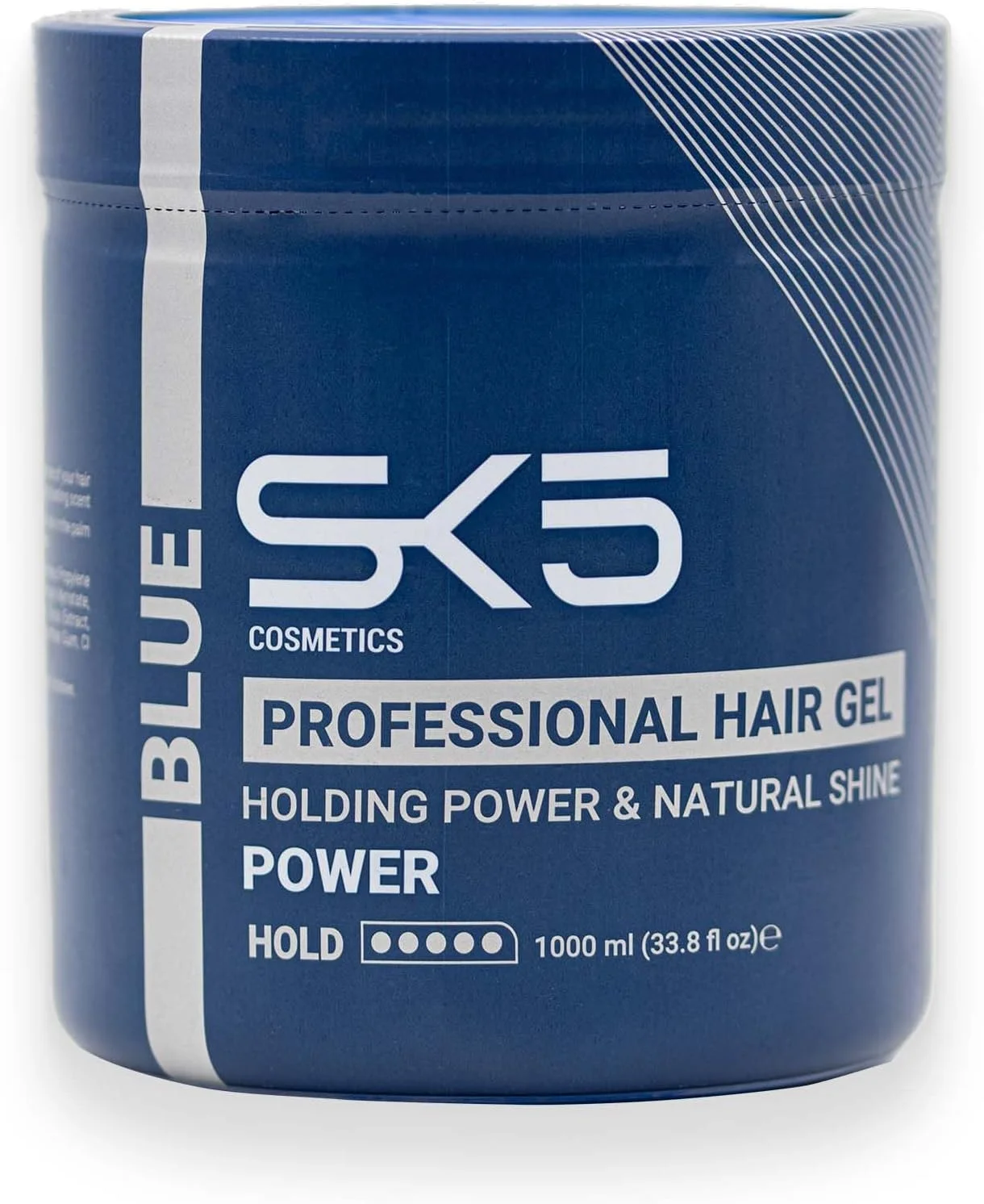 ژل موی آبی SK5 با قدرت نگهدارندگی قوی، حجم ۱۰۰۰ میلی‌لیتر - فرمول ضد وز با رایحه ماندگار