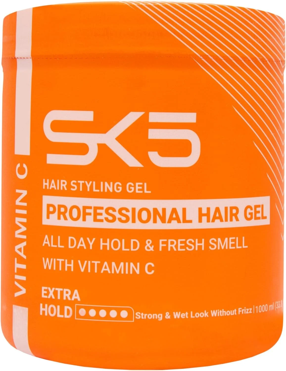 ژل موی ویتامین C حرفه ای SK5، ۱۰۰۰ میلی لیتر – حالت دهنده قوی، رایحه تازه و بدون ایجاد چسبندگی