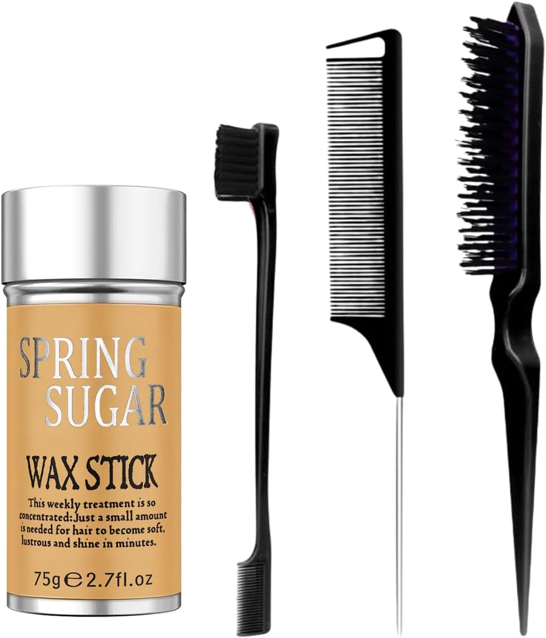 ست حالت دهنده مو، استیک حالت دهنده برای کنترل مو، شانه حالت دهنده مو برای موهای وز و پریشان، محصولات حالت دهنده مو صاف و غیر چرب برای زنان و مردان