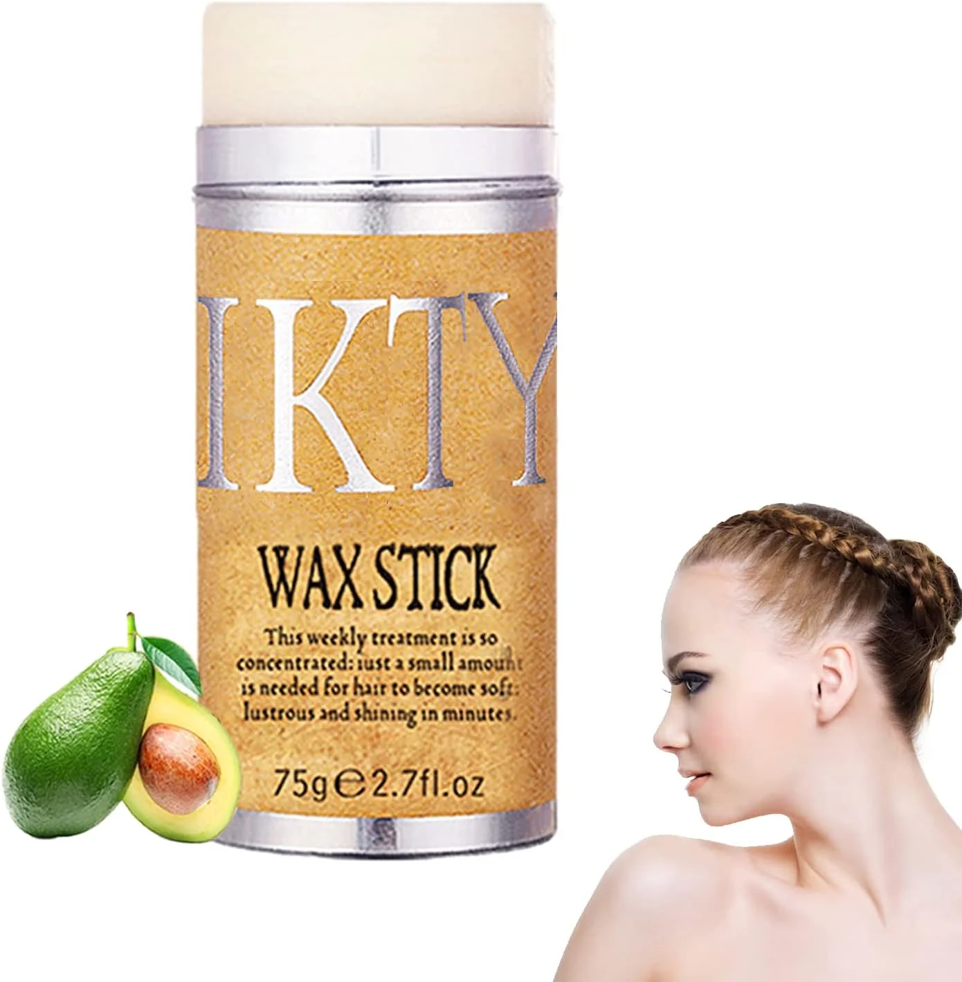 ژل مو برای حالت دهی قوی، چسب مو حالت دهنده مو از بین برنده وز و بدون چربی، پماد مو حالت دهنده موهای خرده، 80 گرم