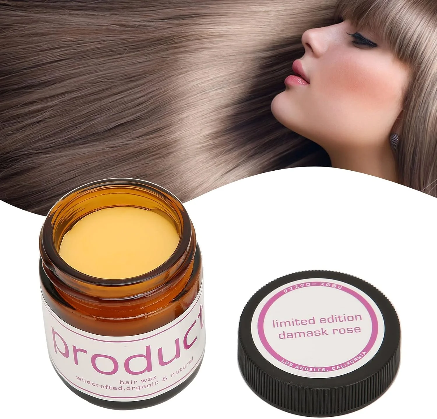 ژل حالت دهنده مو، حالت دهنده مرطوب کننده، واکس موی حالت پذیر، ژل موی فر بادوام، نگهداری قوی، درخشش کم، رایحه گل رز صورتی، 42 گرم