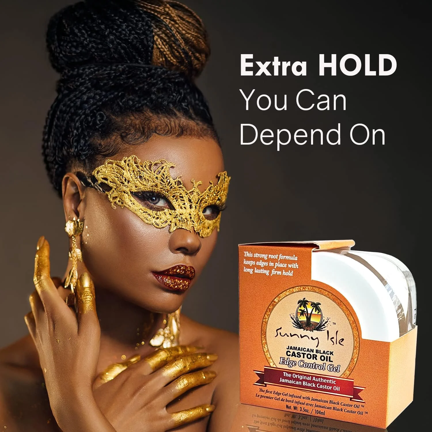 ژل حالت دهنده مو روغن کرچک سیاه جامائیکایی سانی آیل، 100 گرم