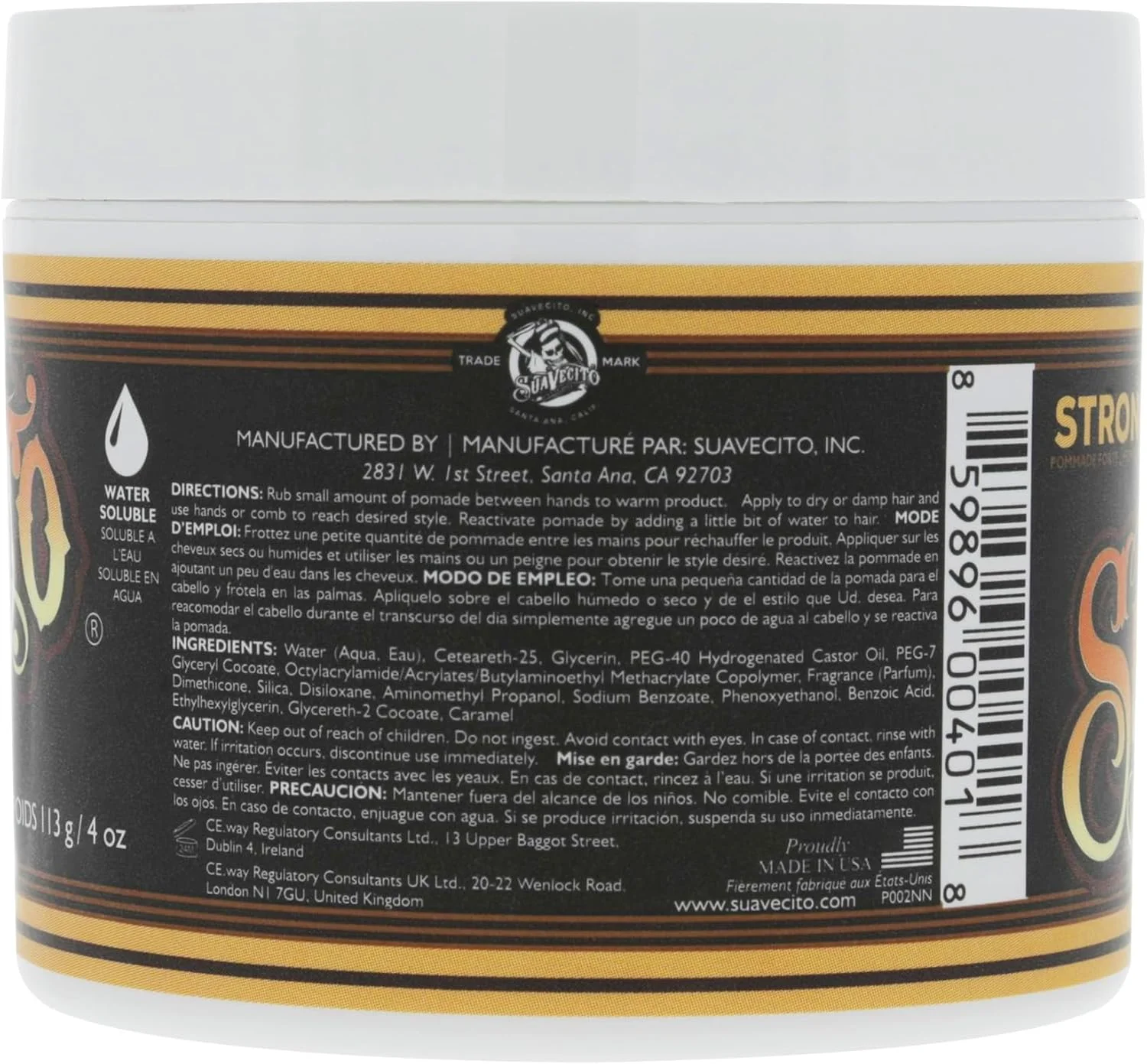 سوآوی‌سیتو پماد فیرمه هولد 113 گرم، بسته 2 عددی - پماد موی قوی برای مردان - ژل موی بر پایه آب با درخشش متوسط و بدون ایجاد شوره - شستشوی آسان - ماندگاری تمام روز برای انواع مدل مو