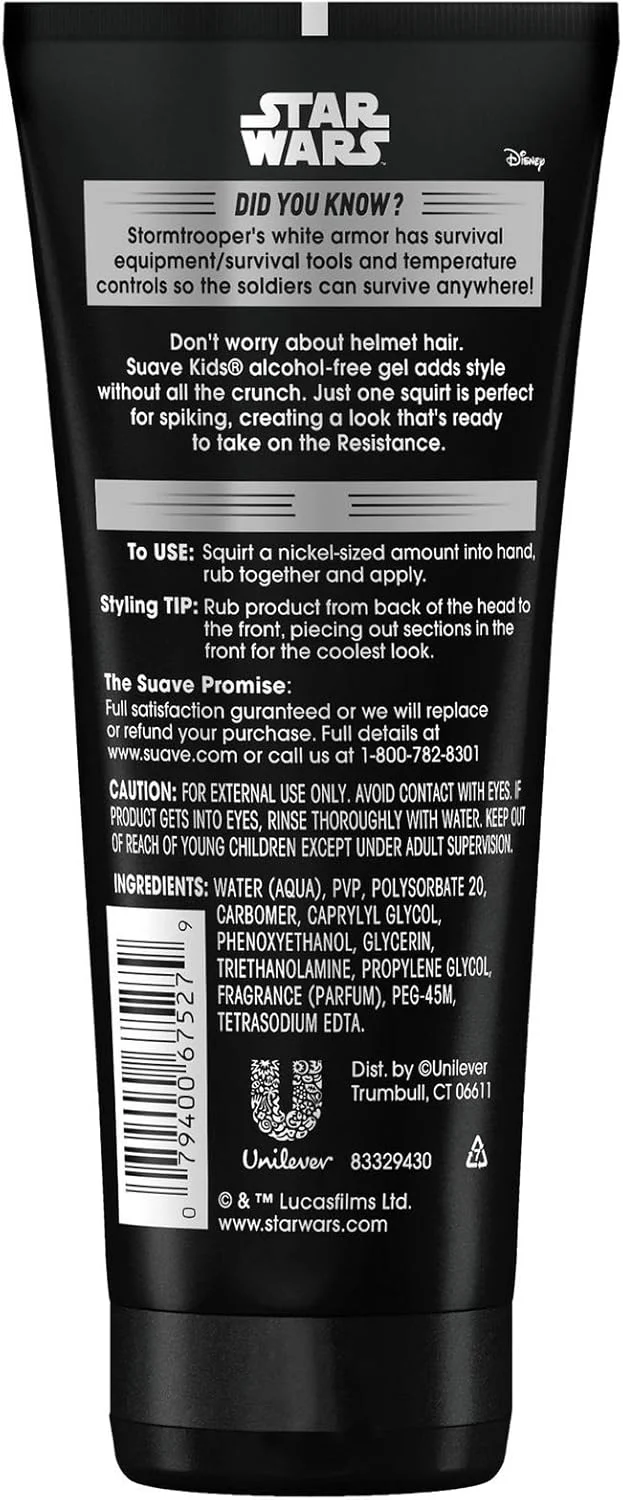 ژل حالت دهنده مو کودکانه سواو با طرح جنگ ستارگان، مدل Stormtrooper Tropical Storm، حجم 200 میلی لیتر