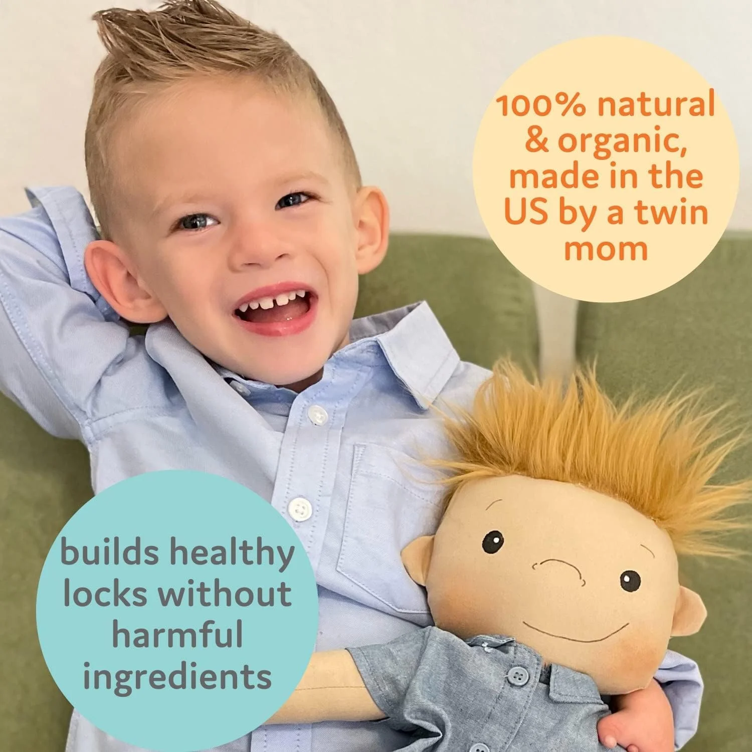 مجموعه ژل حالت دهنده و اسپری موی کودکانه، ژل و اسپری کاملا طبیعی و بدون الکل برای کودکان و نوپایان