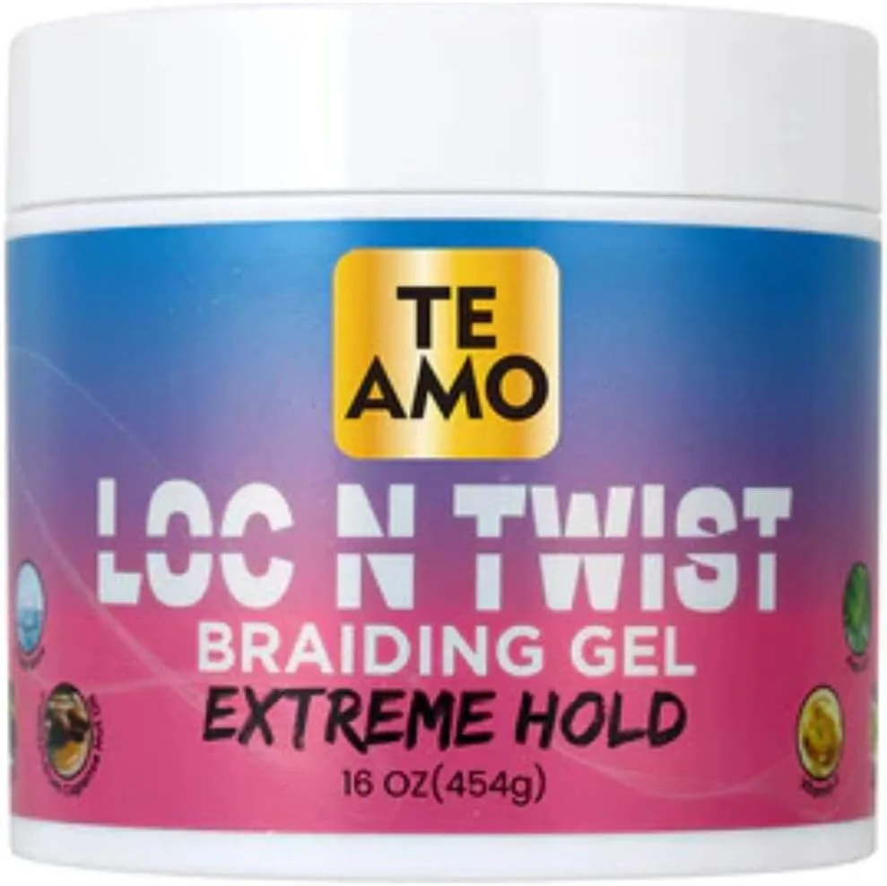 ژل حالت دهنده بافت مو Te Amo، 473 میلی لیتر، ژل بافت، لاک و پیچ، از بین برنده وز و مرتب کننده موهای کنار سر، حاوی آب برگ آلوئه ورا، روغن کرچک و ویتامین E، حالت دهنده قوی، ایده آل برای انواع بافت مو