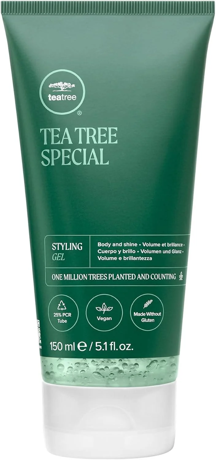 ژل حالت دهنده مو درخت چای، نگهدارنده متوسط، درخشش بالا، مناسب برای انواع مو، 150 میلی لیتر ژل حالت دهنده مو درخت چای، نگهدارنده متوسط، درخشش بالا، مناسب برای انواع مو، 150 میلی لیتر