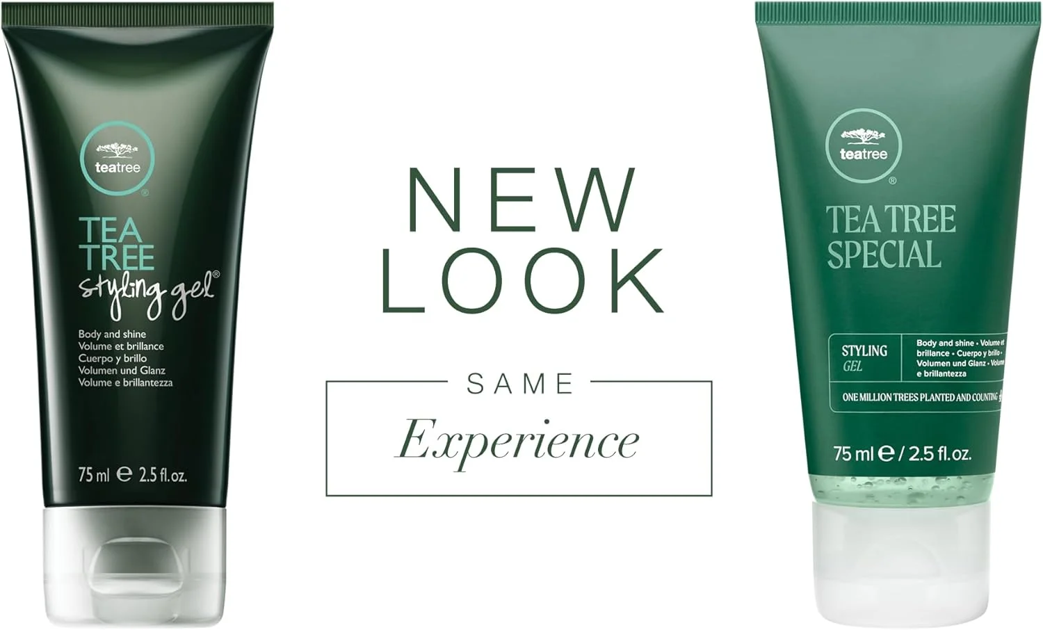 ژل حالت دهنده مو با عصاره درخت چای، نگهدارندگی متوسط، درخشش بالا، مناسب برای انواع مو، ۷۴ میلی لیتر