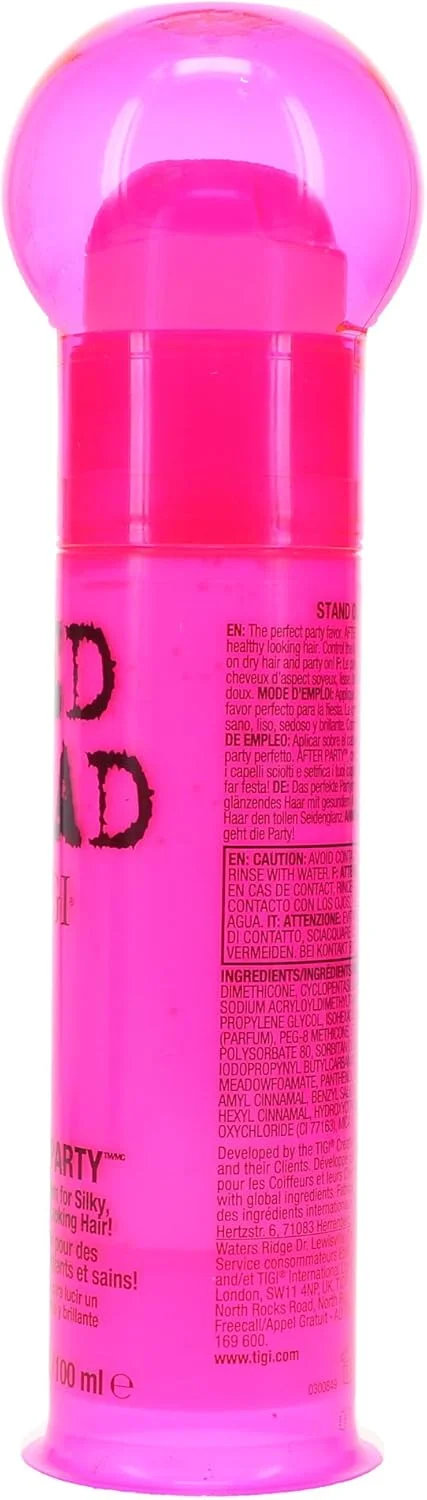 کرم نرم کننده مو تیگی بد هد افتر پارتی برای موهای ابریشمی و درخشان، 100 میلی لیتر