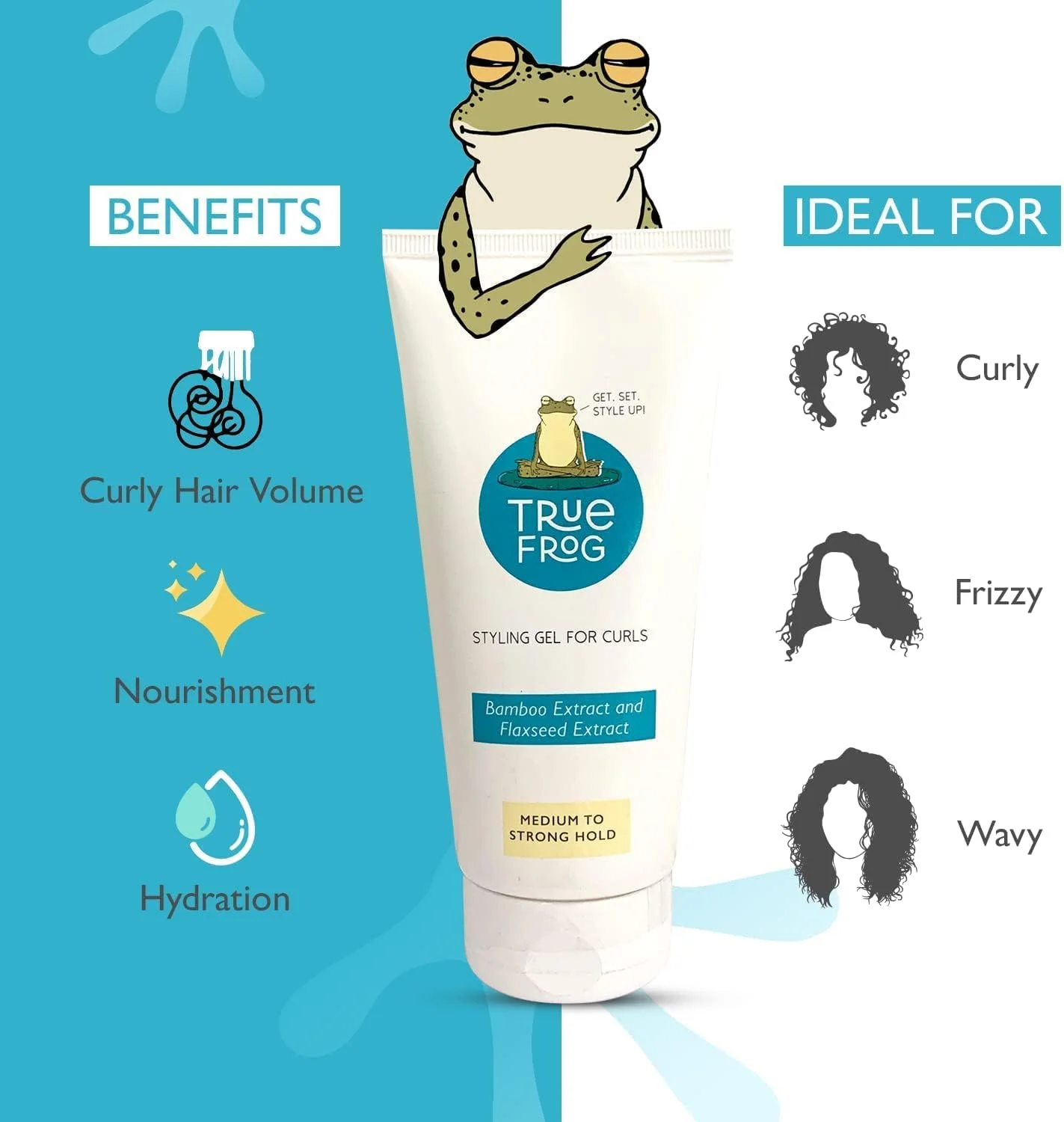 ژل حالت دهنده موی فر True Frog مناسب موهای فر و موج دار حاوی عصاره بامبو و استر جوجوبا، کنترل وز، فاقد سیلیکون، فتالات و پارابن - 150 میلی لیتر ژل حالت دهنده موی فر True Frog مناسب موهای فر و موج دار حاوی عصاره بامبو و استر جوجوبا، کنترل وز، فاقد سیلیکون، فتالات و پارابن - 150 میلی لیتر