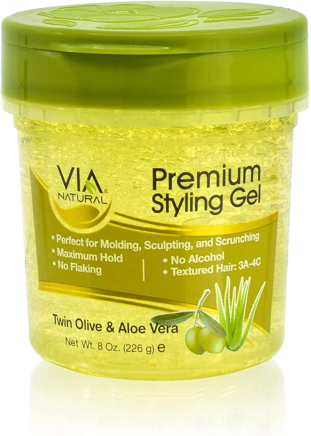 ژل ممتاز ویا نچرال، روغن زیتون، ۲۲۶ گرم ژل ممتاز ویا نچرال، روغن زیتون، ۲۲۶ گرم