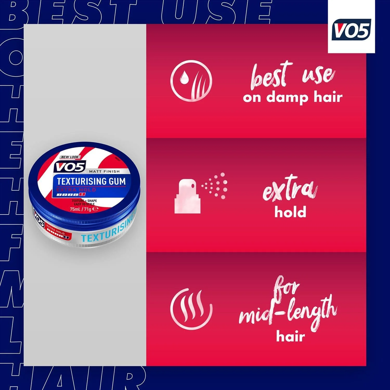 آدامس حالت دهنده مو وی او 5، حجم 75 میلی لیتر، بسته 4 عددی آدامس حالت دهنده مو وی او 5، حجم 75 میلی لیتر، بسته 4 عددی