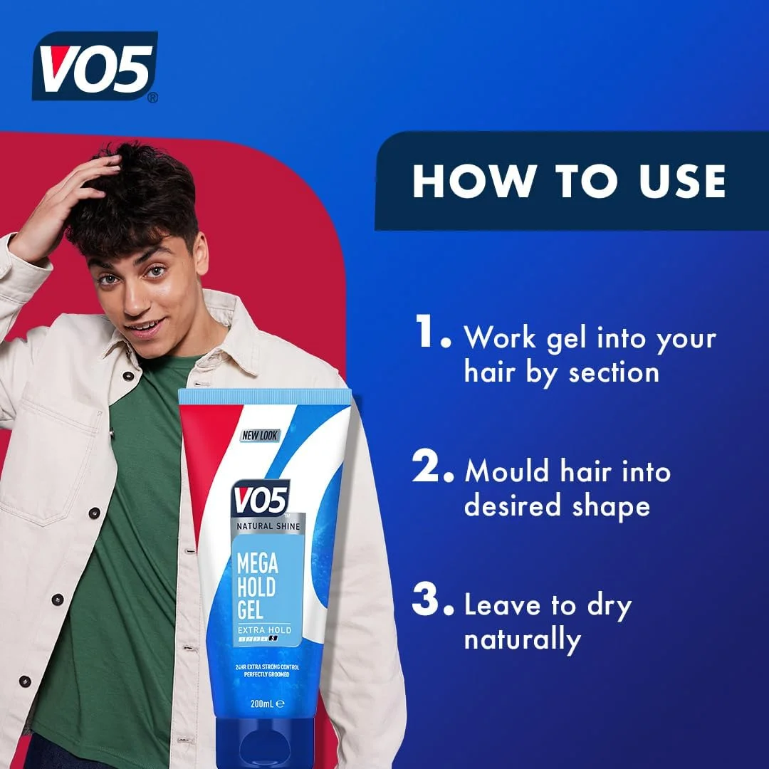 ژل حالت دهنده مو وی او 5 با قدرت نگه دارندگی قوی 200 میلی لیتر ژل حالت دهنده مو وی او 5 با قدرت نگه دارندگی قوی 200 میلی لیتر