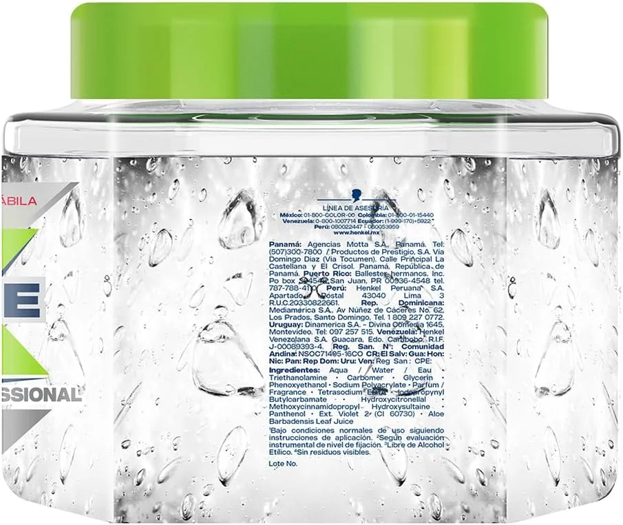 ژل حالت دهنده موی حرفه ای وت لاین اکستریم، درب شفاف، 1 کیلوگرم، حاوی آلوئه ورا (دستورالعمل و ترکیبات به زبان اسپانیایی) ژل حالت دهنده موی حرفه ای وت لاین اکستریم، درب شفاف، 1 کیلوگرم، حاوی آلوئه ورا (دستورالعمل و ترکیبات به زبان اسپانیایی)