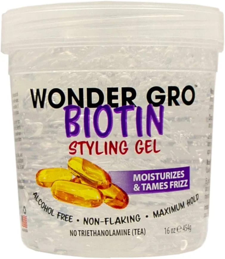 ژل حالت دهنده مو Wonder Gro Biotin، ۴۷۳ میلی لیتر - بدون ایجاد پوسته، بدون الکل، با قدرت نگهدارندگی بالا ژل حالت دهنده مو Wonder Gro Biotin، ۴۷۳ میلی لیتر - بدون ایجاد پوسته، بدون الکل، با قدرت نگهدارندگی بالا
