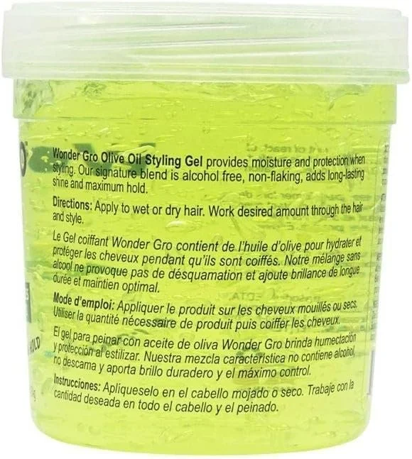 ژل حالت دهنده موی سر حاوی روغن زیتون واندر گرو 454 میلی لیتر ژل حالت دهنده موی سر حاوی روغن زیتون واندر گرو 454 میلی لیتر