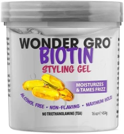 ژل حالت دهنده مو Wonder gro حاوی بیوتین، ۴۵۴ گرم ژل حالت دهنده مو Wonder gro حاوی بیوتین، ۴۵۴ گرم
