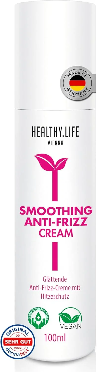 کرم مو ضد وز HLV برای حالت دادن به مو با محافظت در برابر حرارت - مناسب برای سشوار کشیدن و صاف کردن مو، برای درخشندگی و لطافت ابریشمی - کرم حالت دهنده محافظ حرارت برای مو (صاف کننده مالیبو)