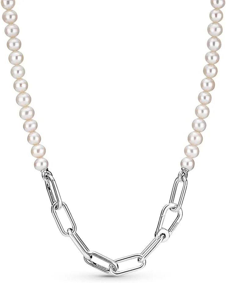 گردنبند مروارید پرورشی آب شیرین پاندورا Me مدل 399658C01-45