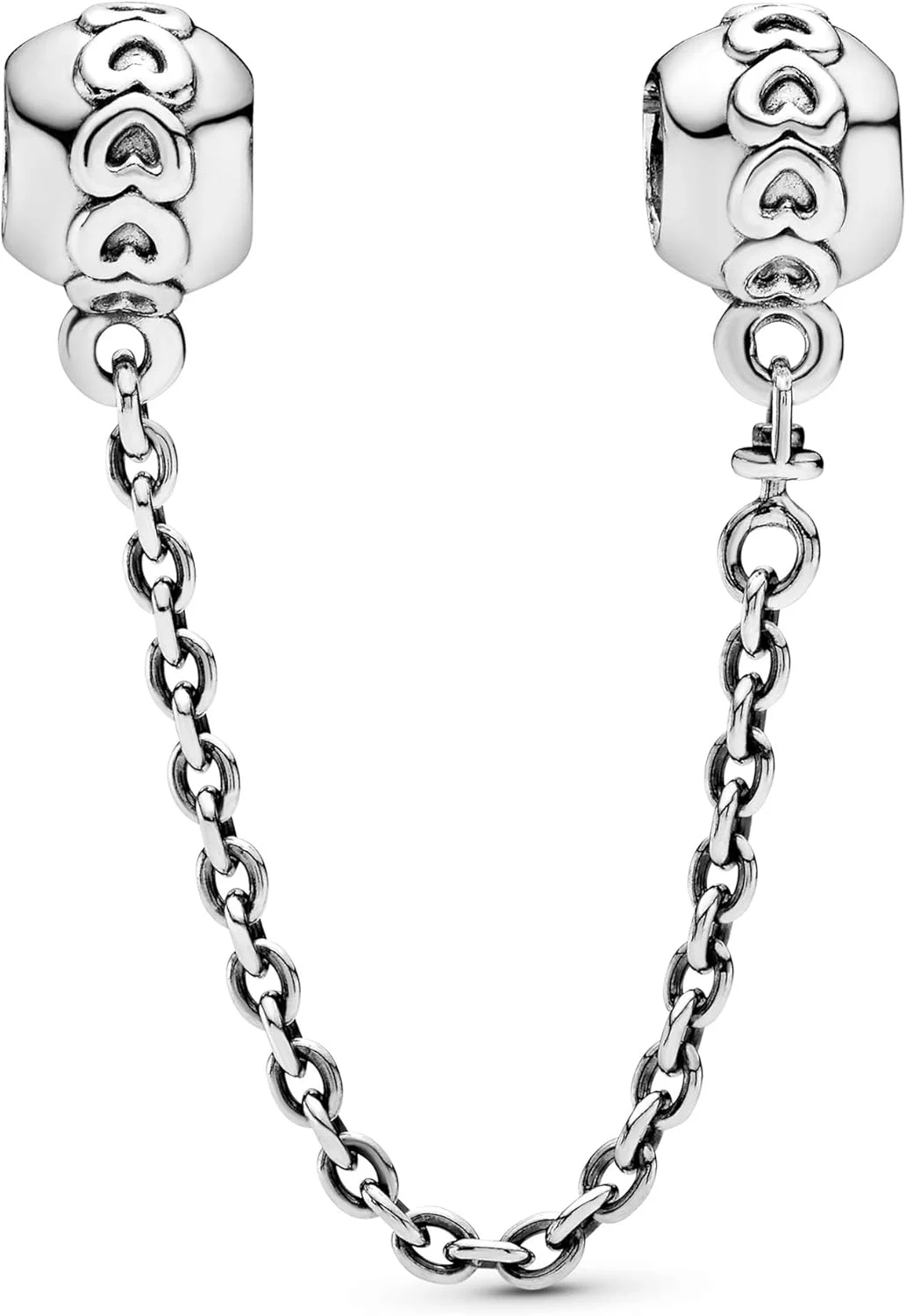 زنجیر ایمنی قلب زنانه پاندورا از نقره استرلینگ - 791088-05