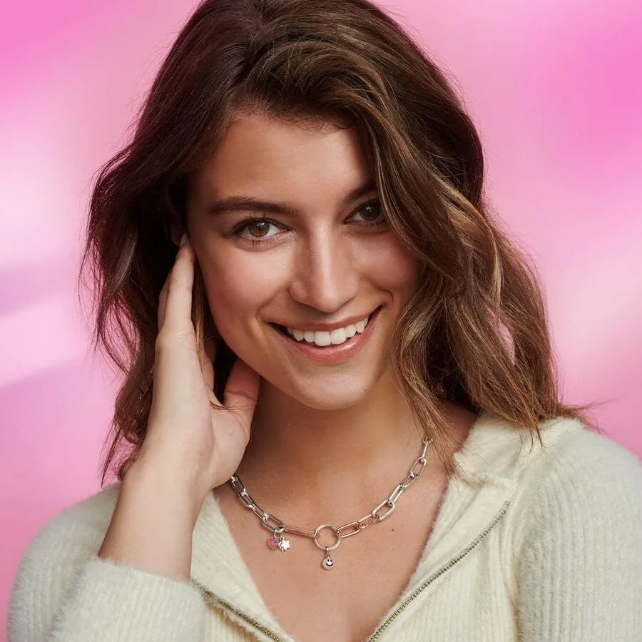 زنجیر دو حلقه ای 45 سانتی متری پاندورا ME از نقره استرلینگ زنجیر دو حلقه ای 45 سانتی متری پاندورا ME از نقره استرلینگ