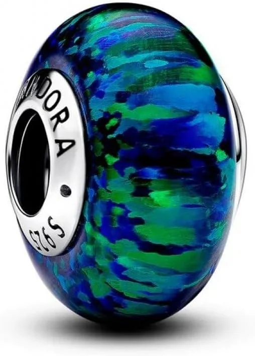 آویز نقره استرلینگ با سنگ اوپال آزمایشگاهی ساخته شده