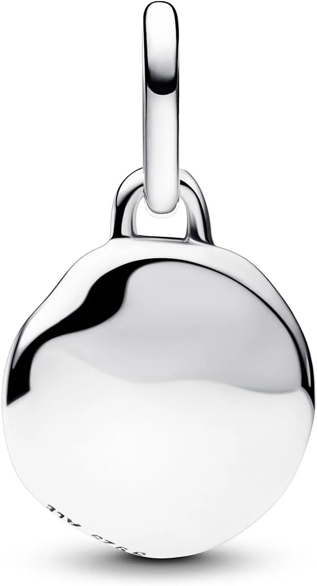 آویز گردنبند کوچک پاندورا مدل ME 793860C01 با حکاکی، از نقره استرلینگ با زیرکونیا مکعبی، سازگار با آویزهای Me و Moments