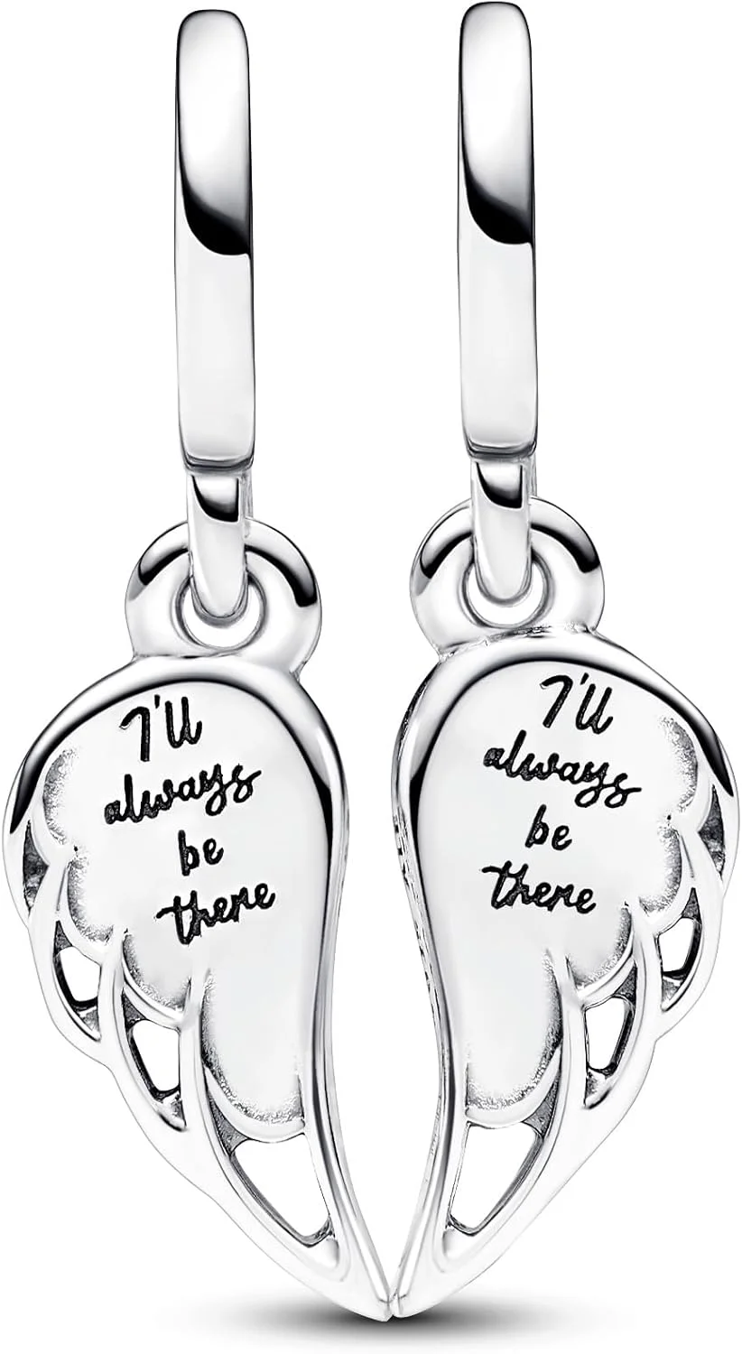 آویز پاندورا Moments نقره استرلینگ طرح قلب و بال فرشته آویز پاندورا Moments نقره استرلینگ طرح قلب و بال فرشته